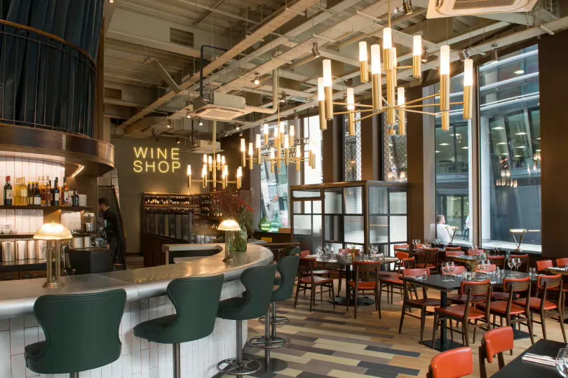 Interior of Vinoteca City