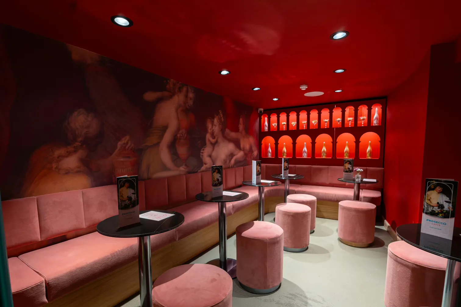 Interior of Prosecco Caffe Soho