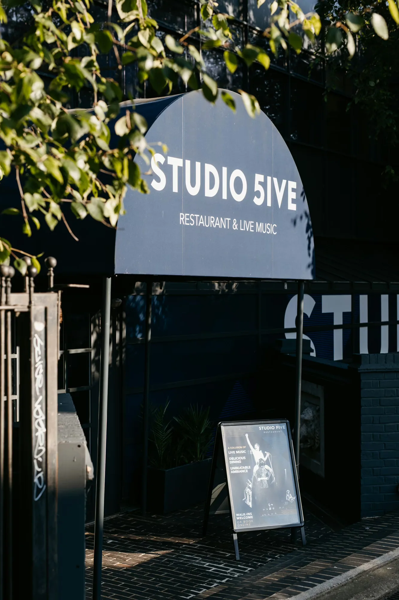 Interior of Studio Five Restaurant