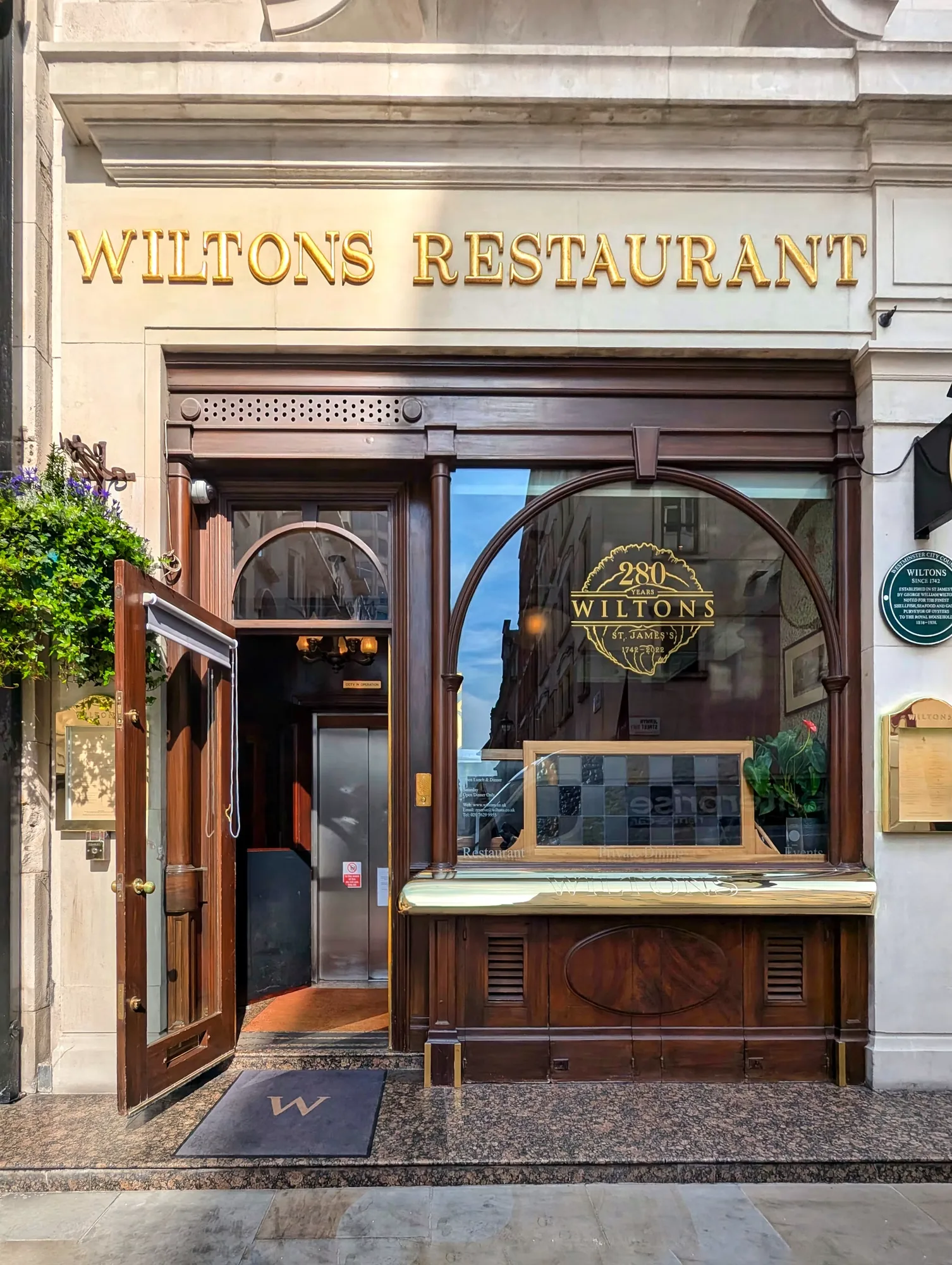 Interior of Wiltons