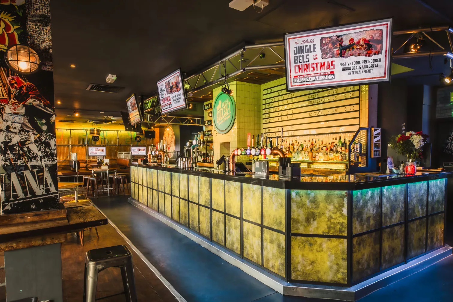 Interior of Belushi's Shepherds Bush