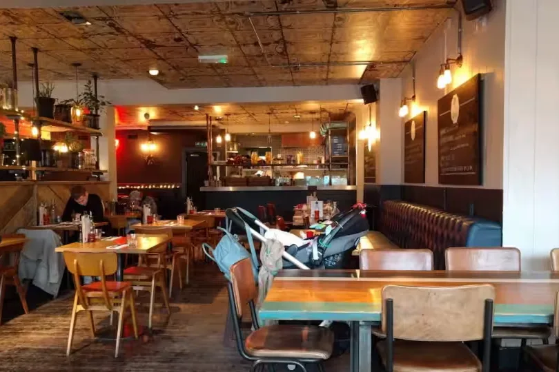 Interior of Luppolo Pizzeria, Wanstead