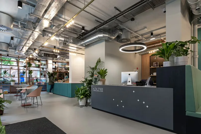 Interior of Huckletree Soho