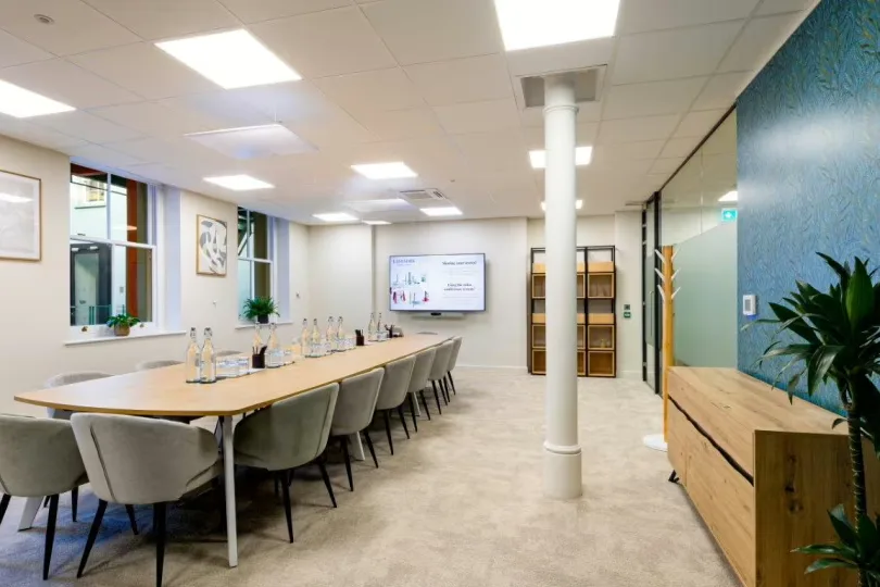 Interior of Landmark: Alfred Place, London