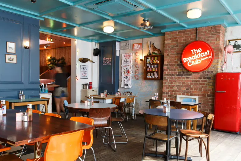 Interior of The Breakfast Club Hoxton