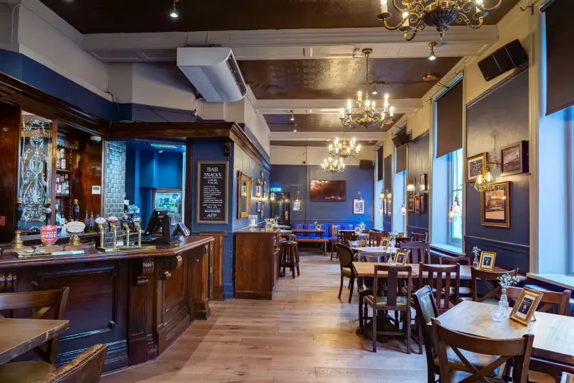 Upstairs Dining Room at The Woodins Shades