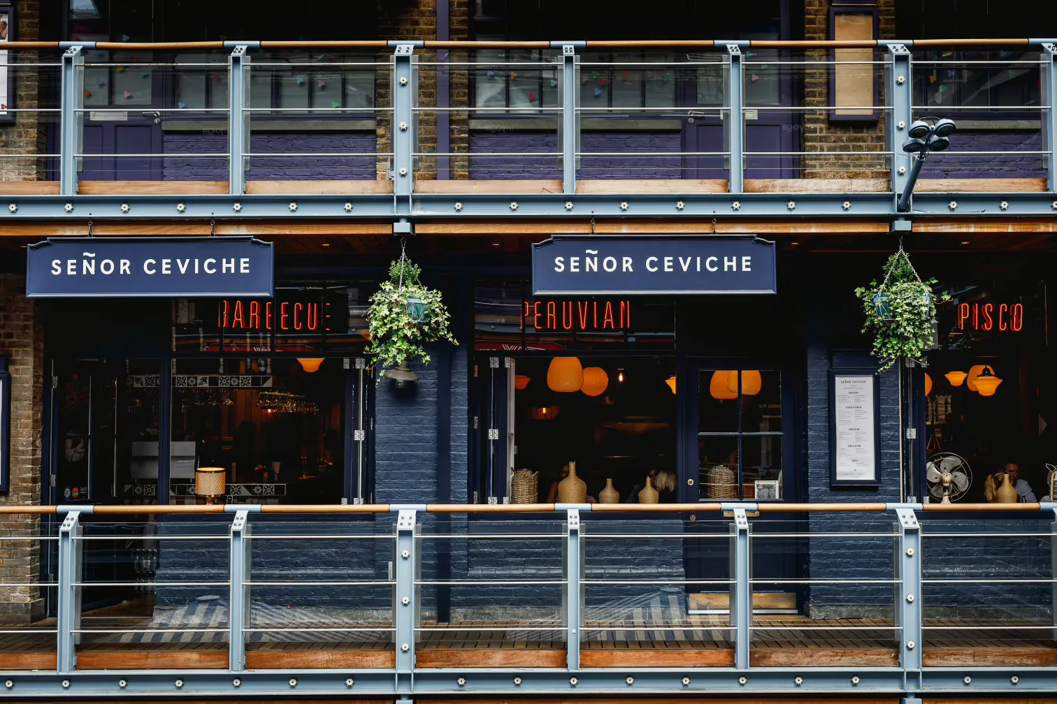 Interior of Señor Ceviche Peruvian Restaurant Soho