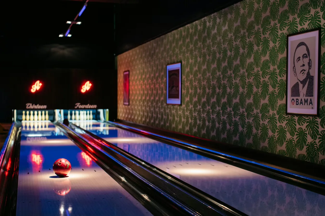 Interior of All Star Lanes Stratford
