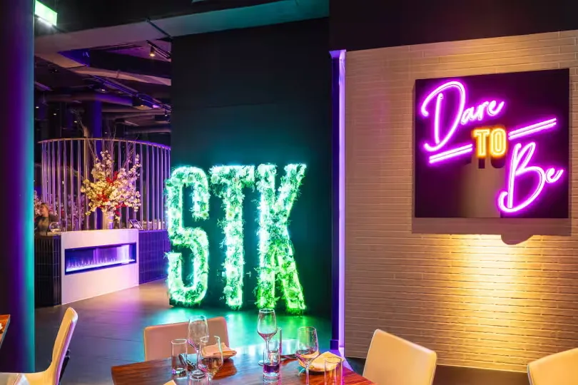 Interior of STK Rooftop - Stratford