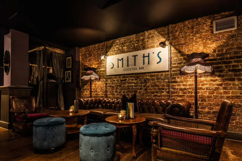 Interior of Smiths Cocktail Bar