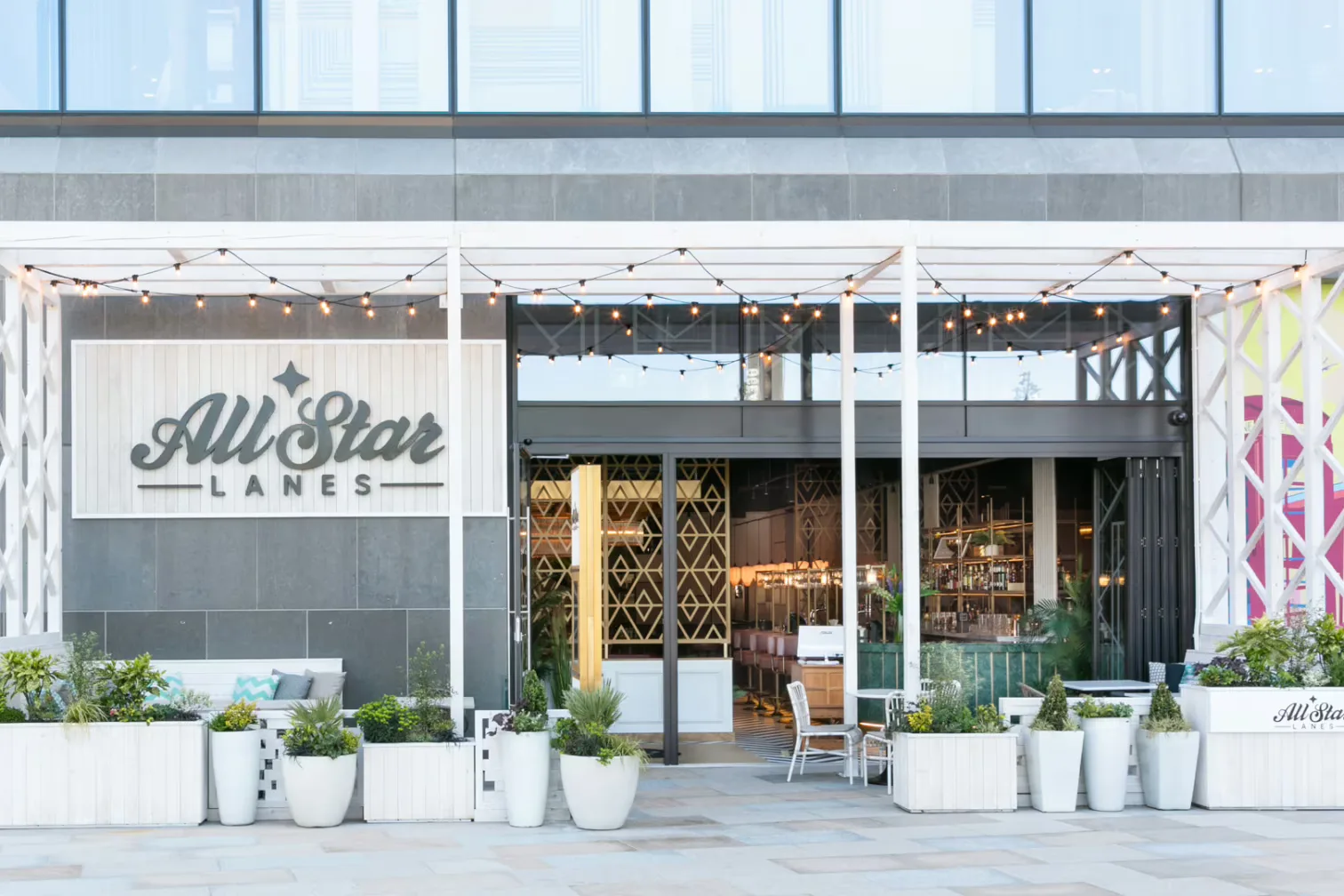 Interior of All Star Lanes White City