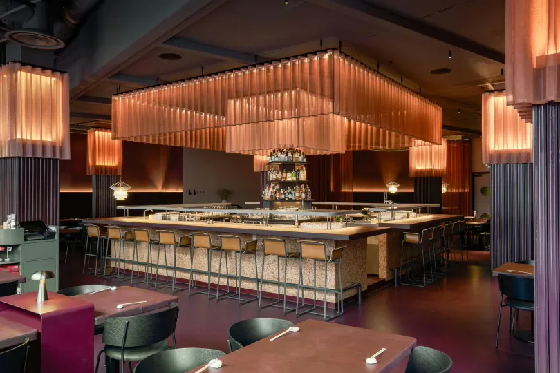 Interior of Sticks'n'Sushi Shoreditch