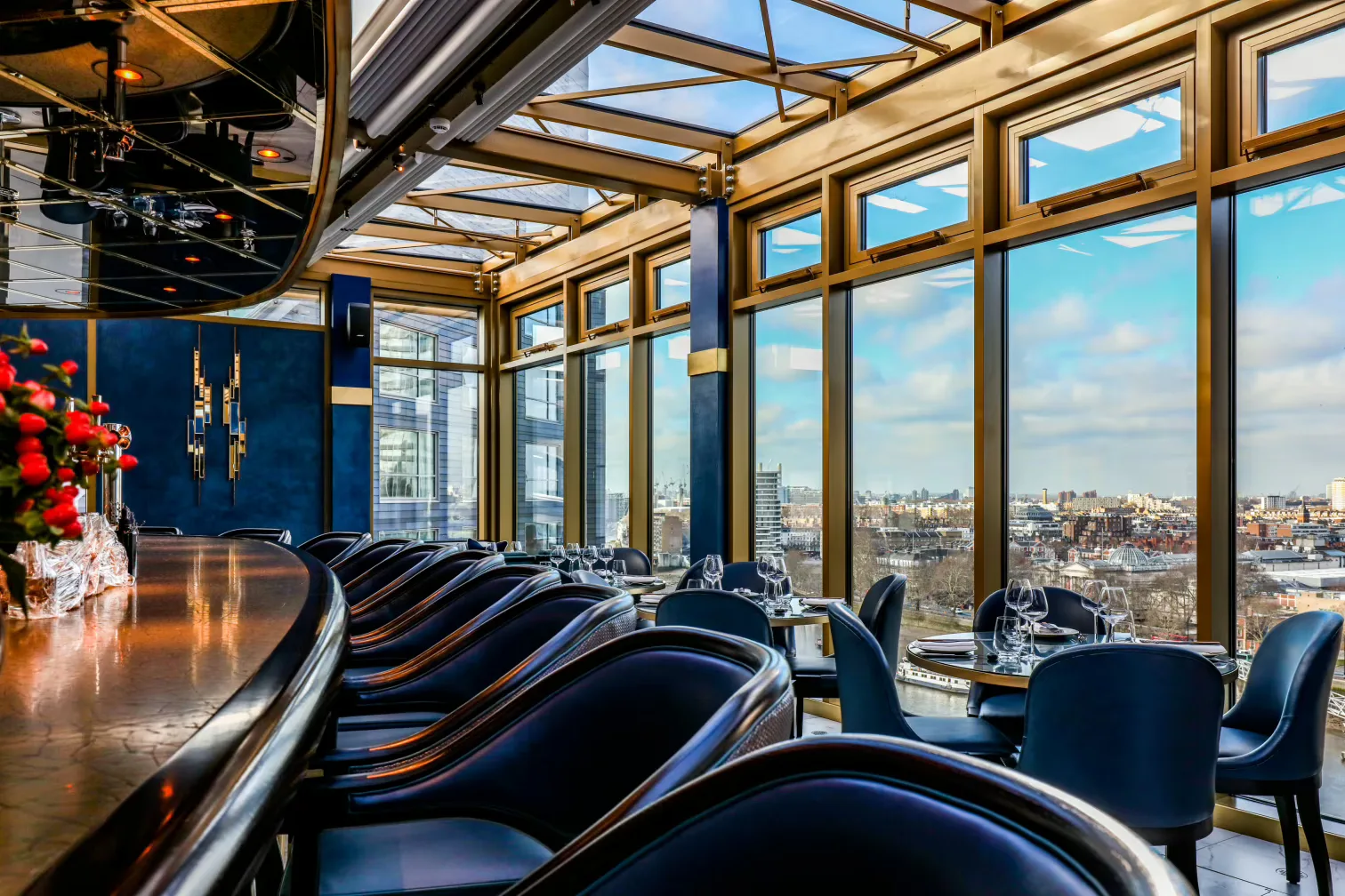 Interior of Mezemiso, Rooftop Restaurant & Shisha Terrace