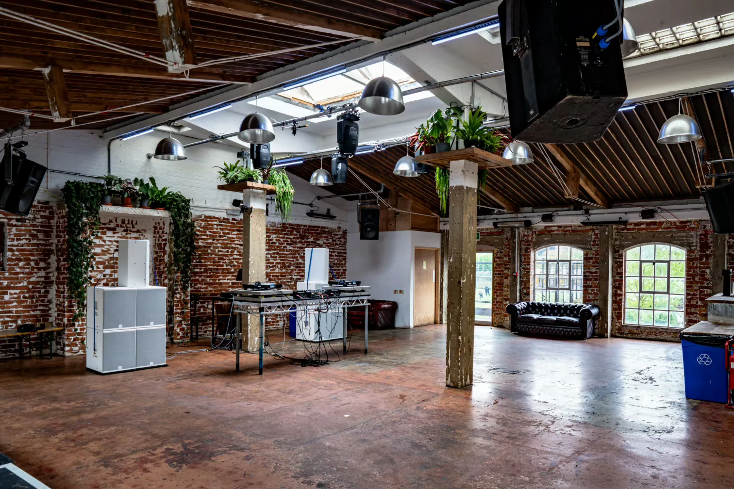 Interior of Vittoria Wharf Studio