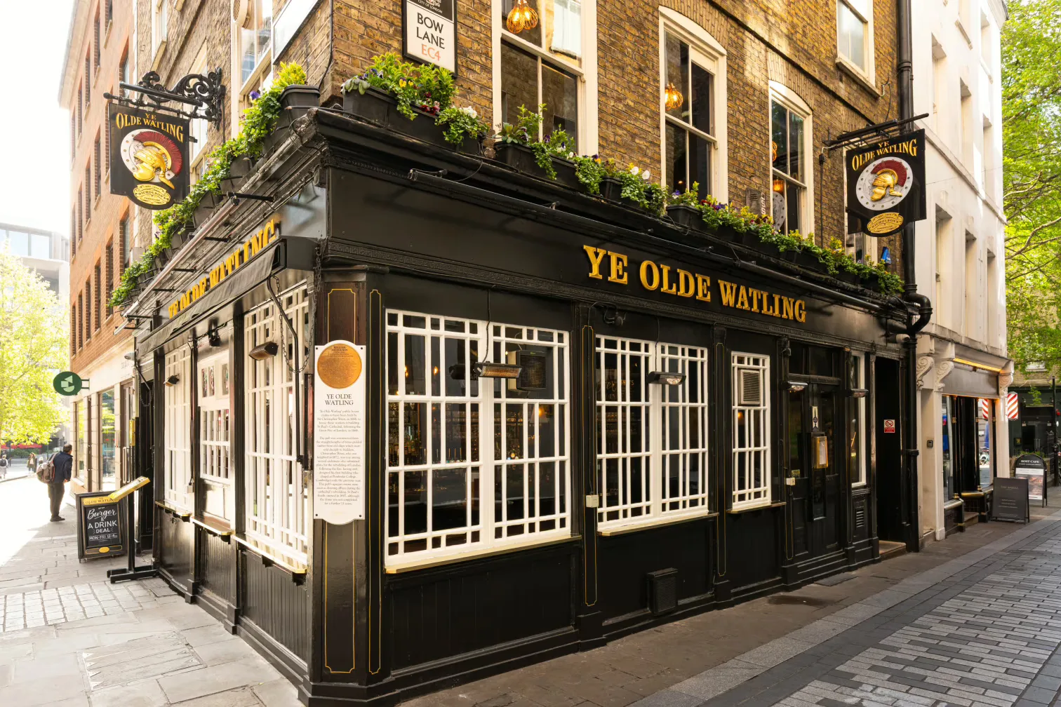 Interior of Ye Olde Watling