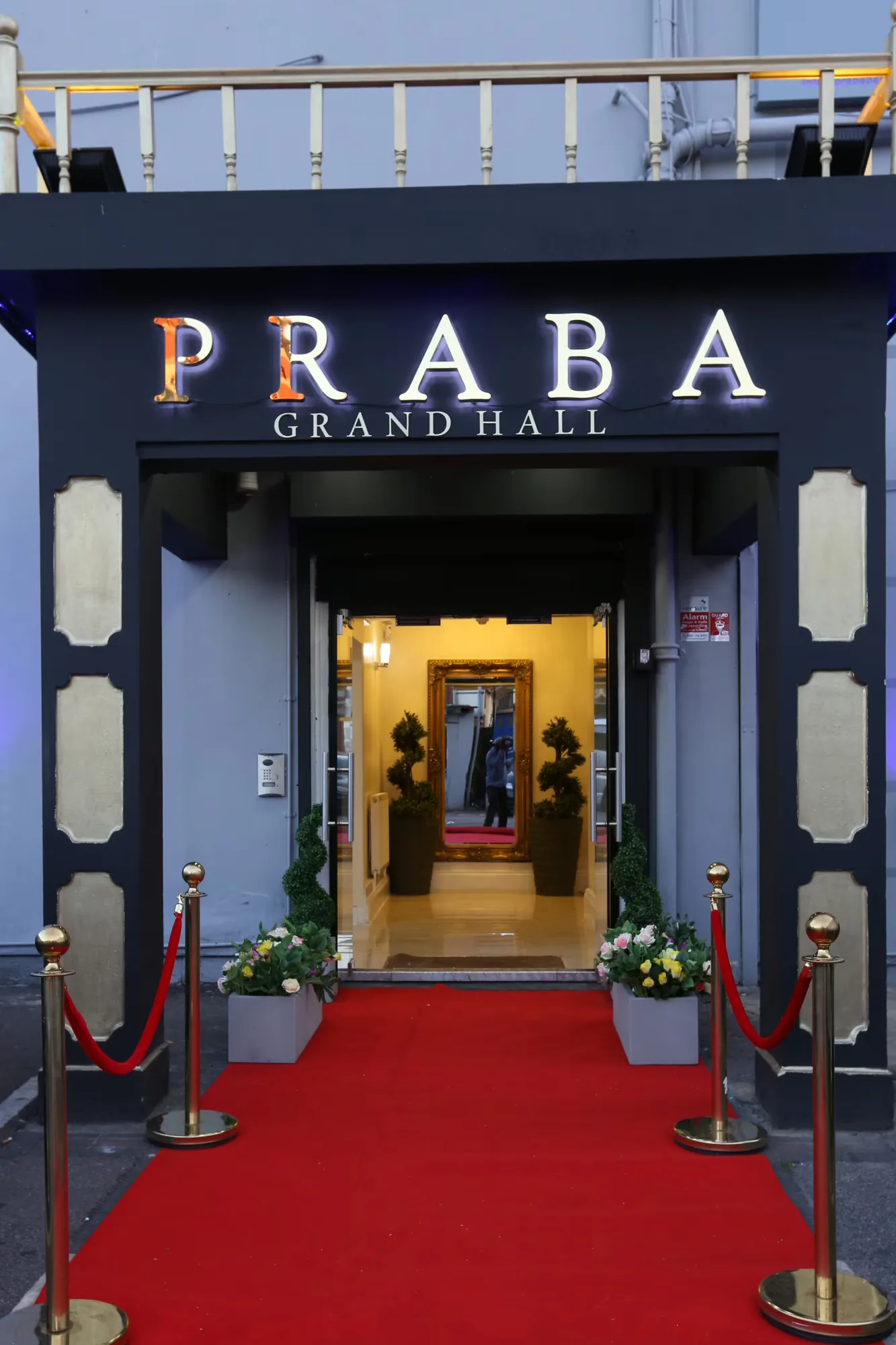 Interior of Praba Banqueting Suite
