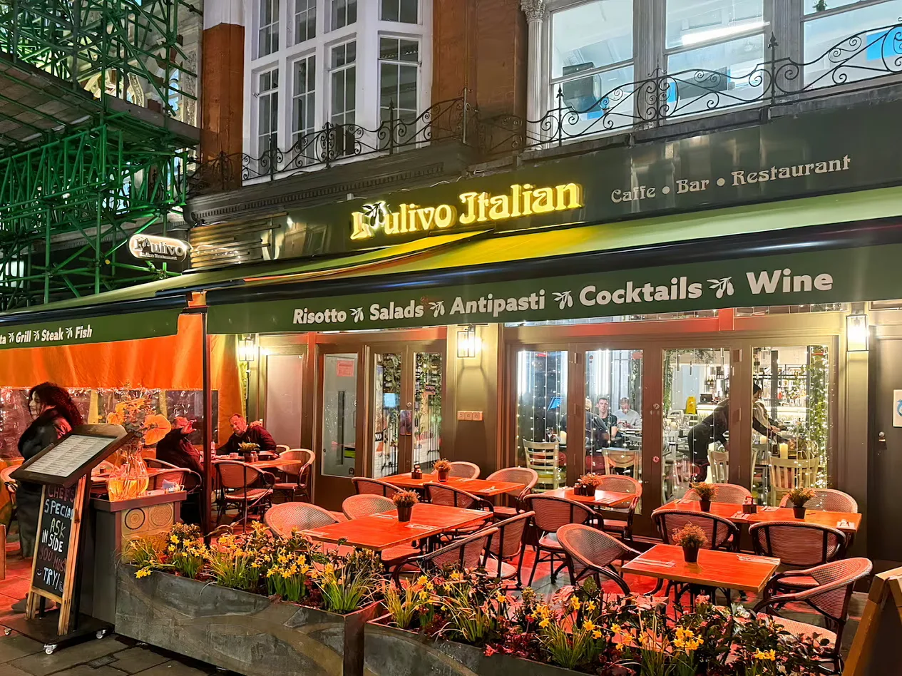 Interior of L’ulivo Leicester Square - Italian Restaurant