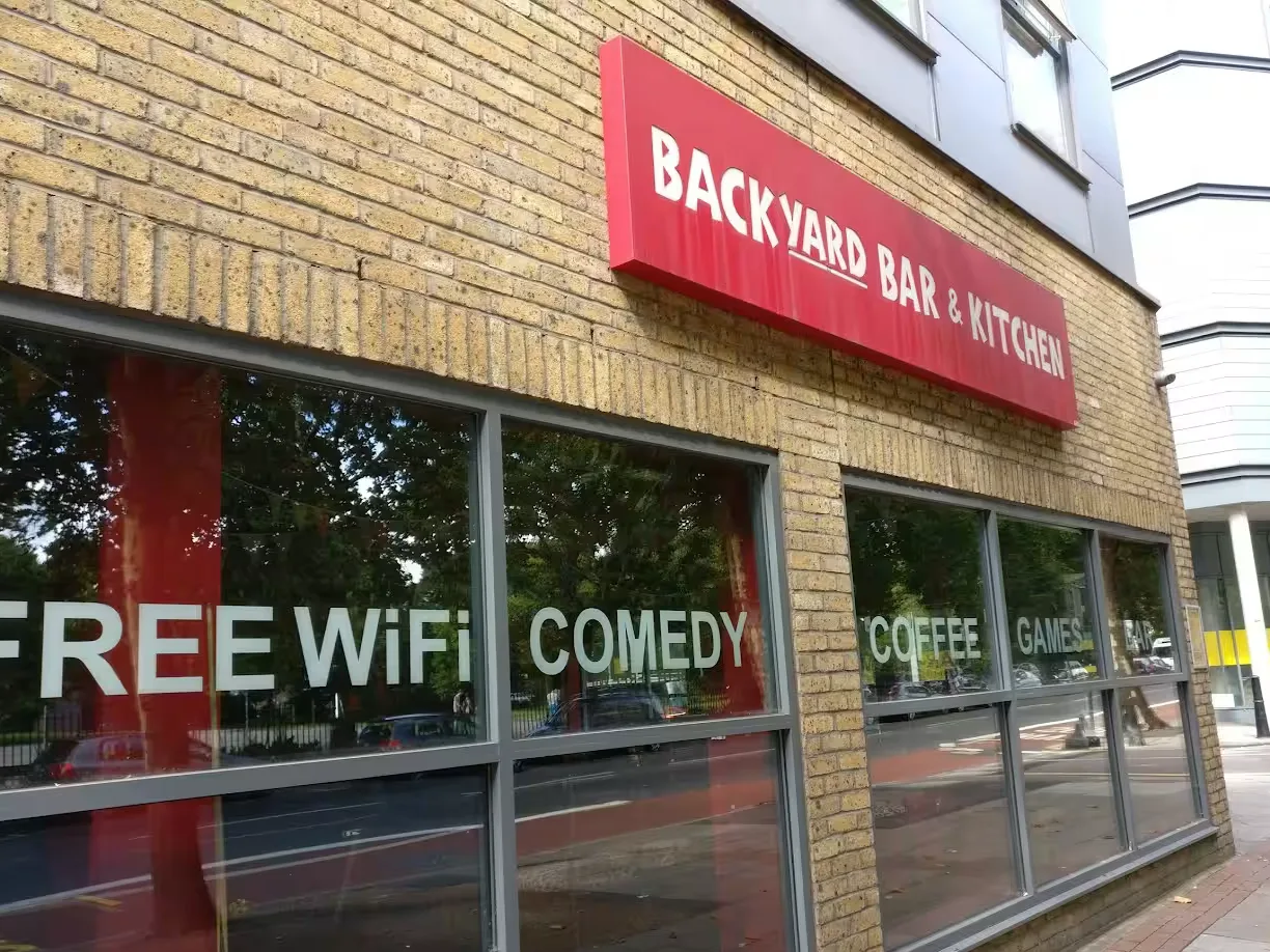 Interior of Backyard Comedy Club