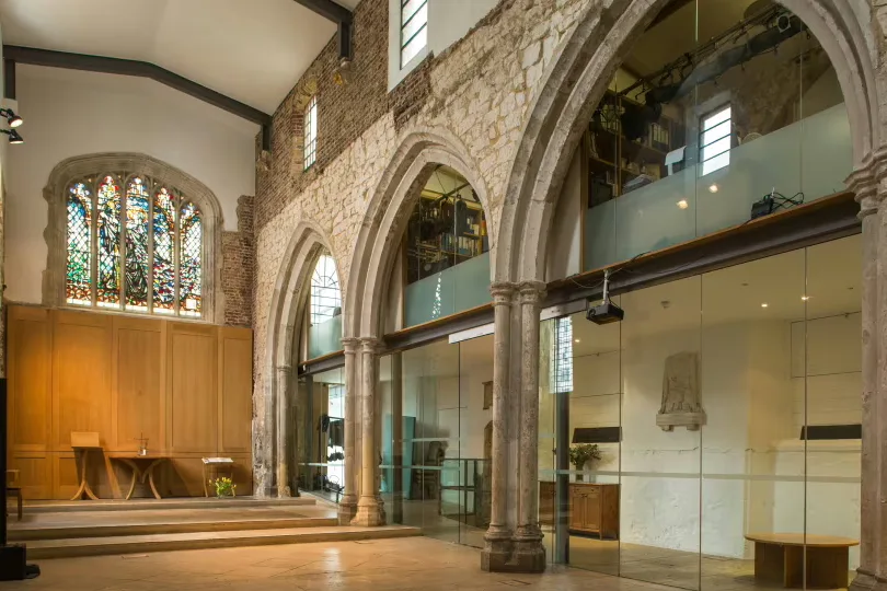 Interior of St Ethelburga's Centre