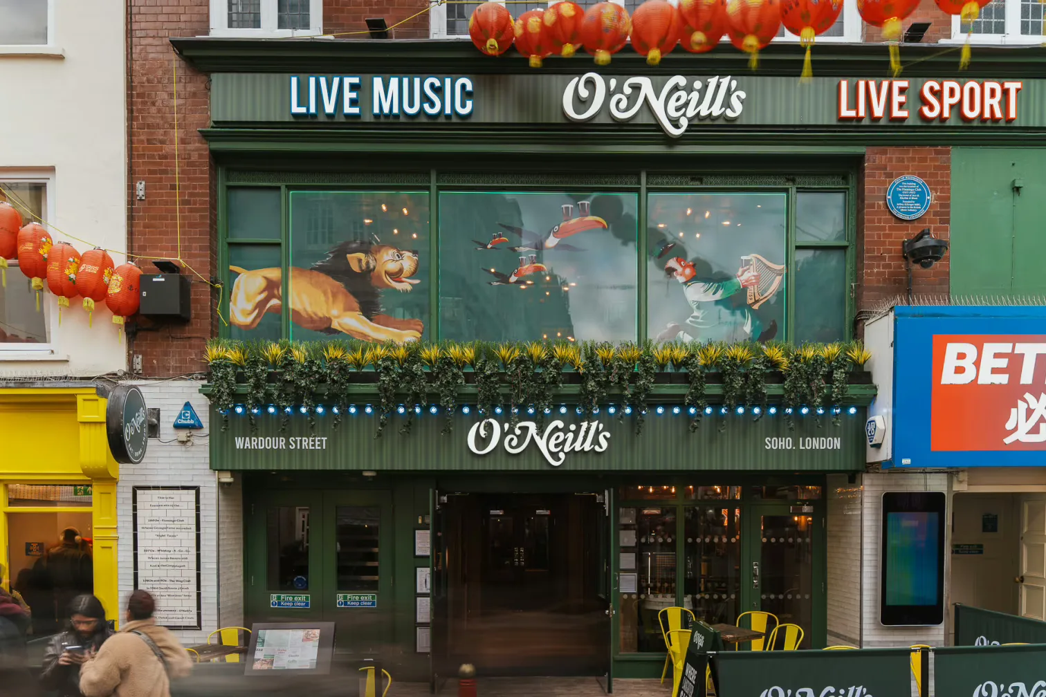 Interior of O'Neill's Wardour Street
