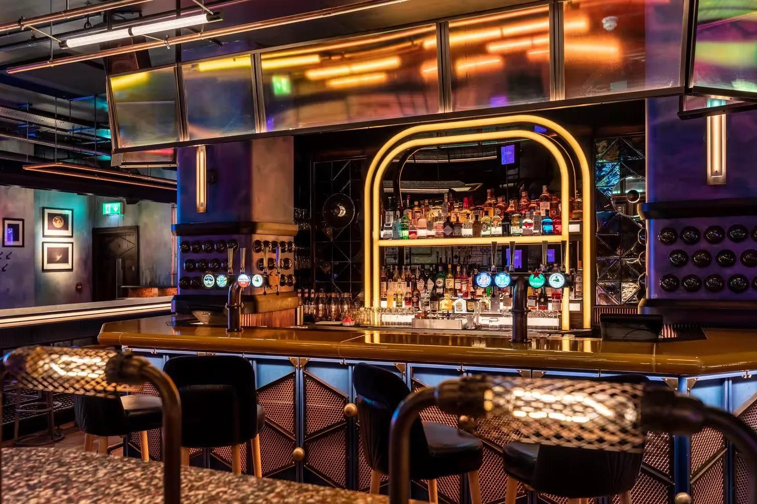 Interior of Electric Shuffle Canary Wharf