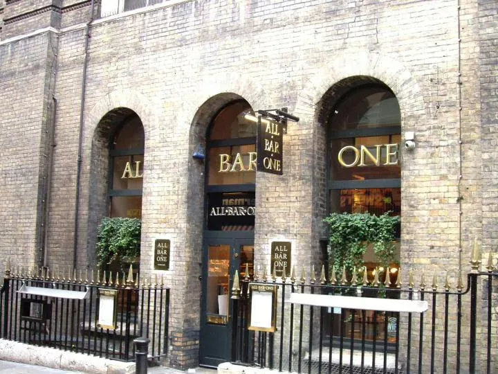 Interior of All Bar One Charing Cross