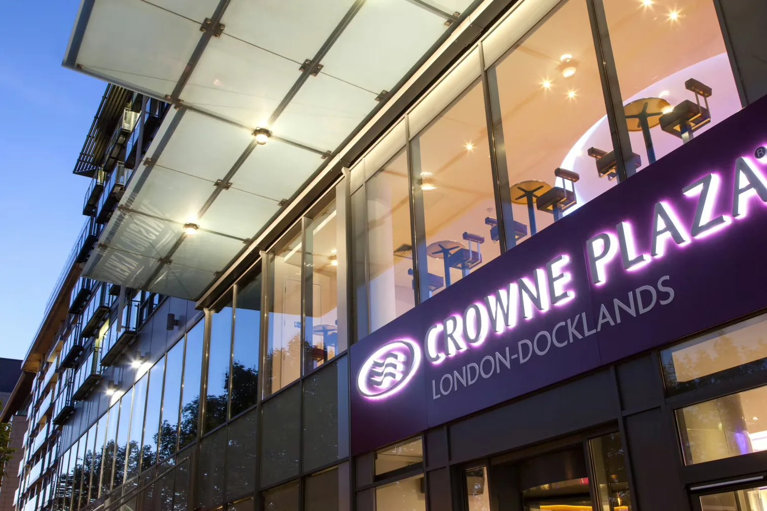 Interior of Crowne Plaza London Docklands