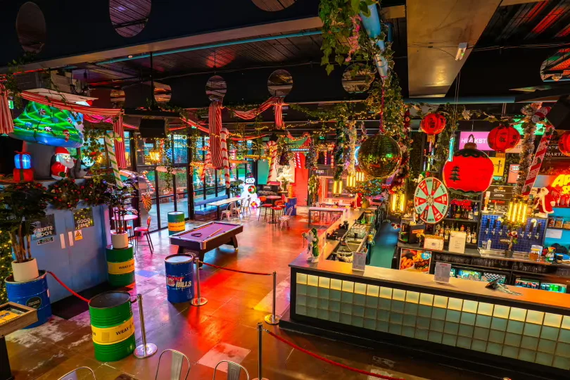 Interior of Huckster