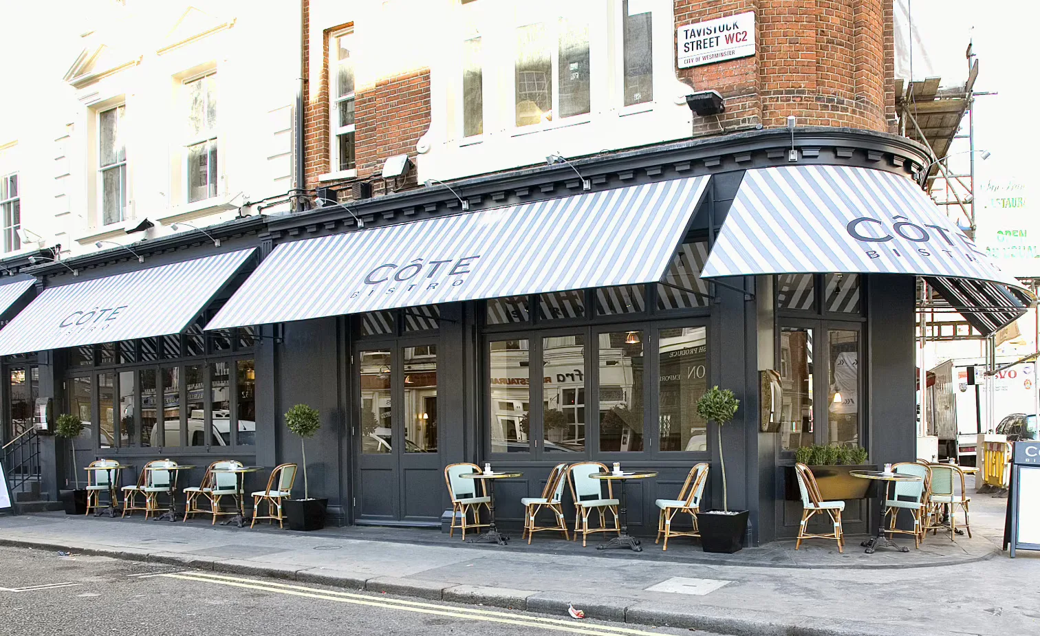 Interior of Côte Brasserie Covent Garden