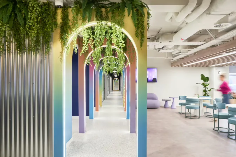 Interior of Huckletree Oxford Circus