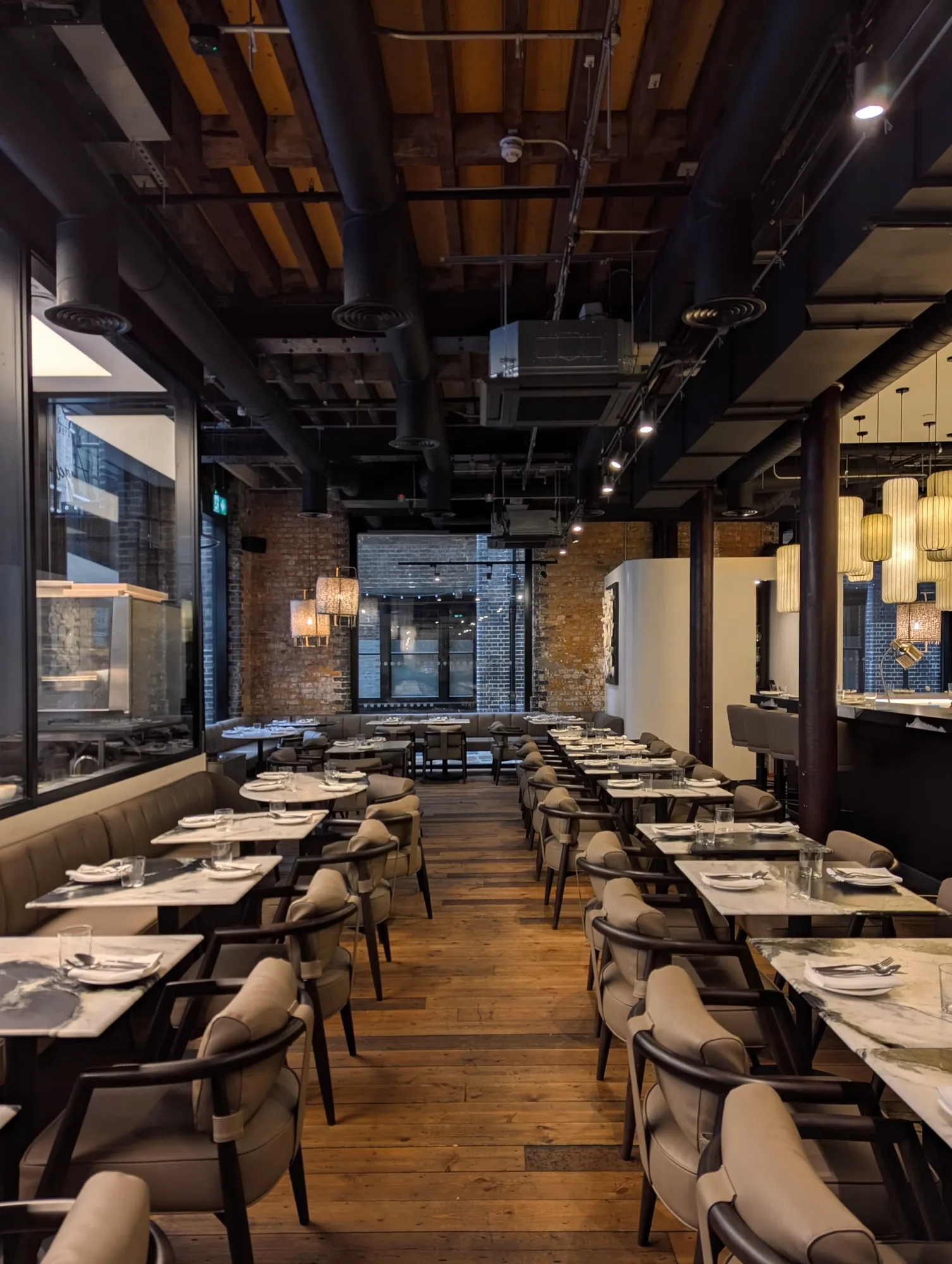 Interior of Osteria Angelina