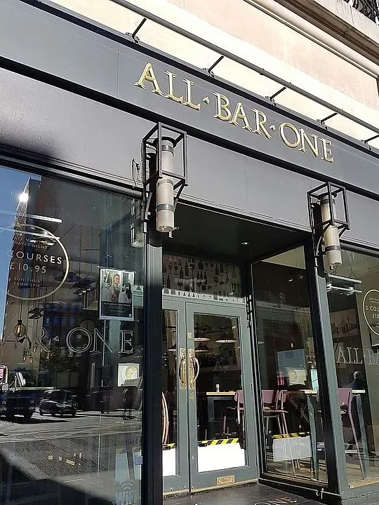 Interior of All Bar One Tottenham Court Road