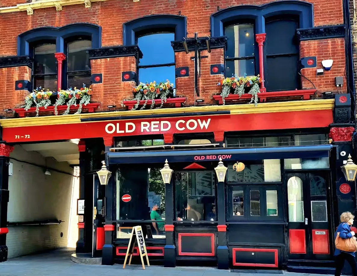 Interior of Old Red Cow