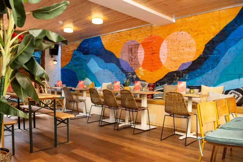 Interior of Studio48 Bar & Kitchen
