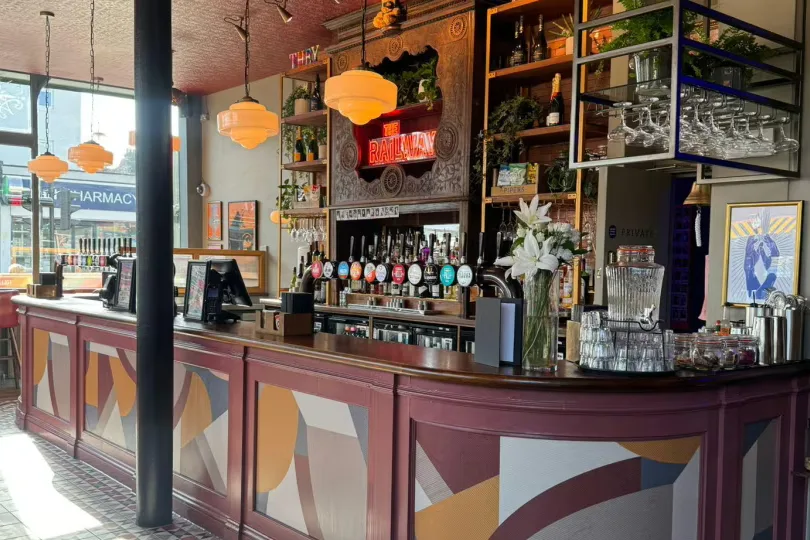 Interior of The Railway Clapham