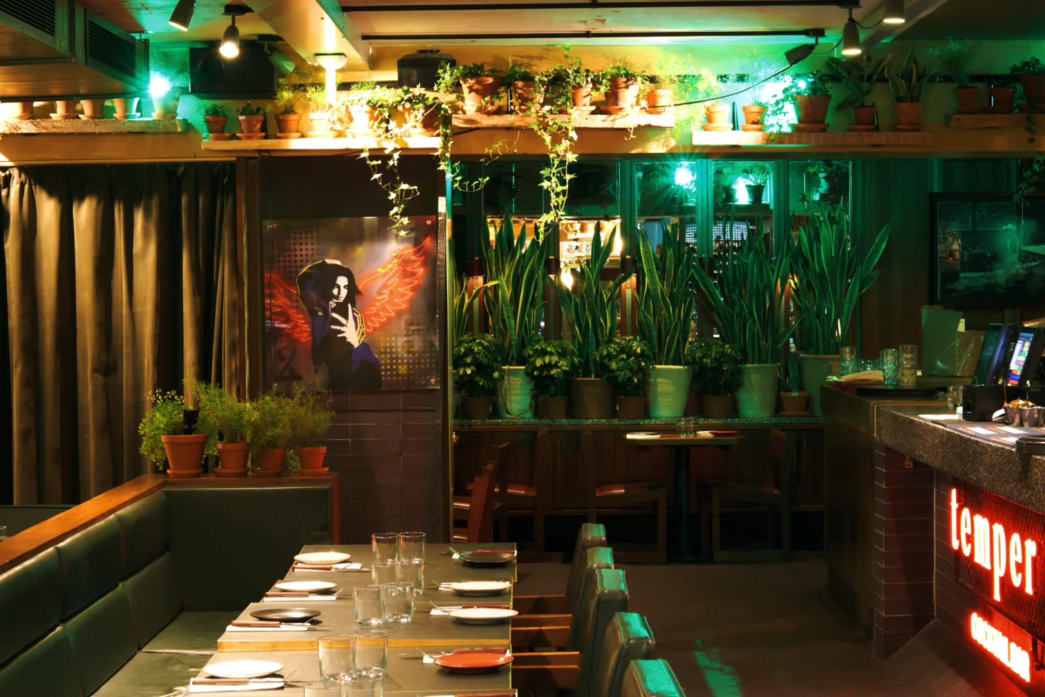 Interior of temper Soho