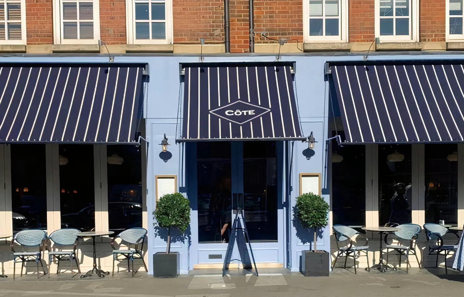 Interior of Côte Brasserie Chiswick