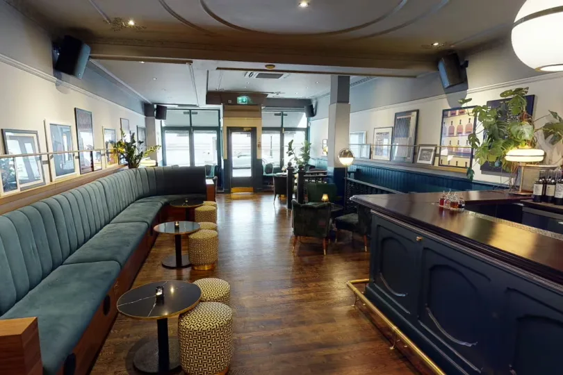 Interior of LOCKES Bar Covent Garden