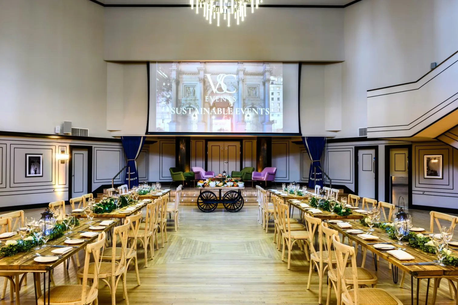 Interior of Victory Services Club