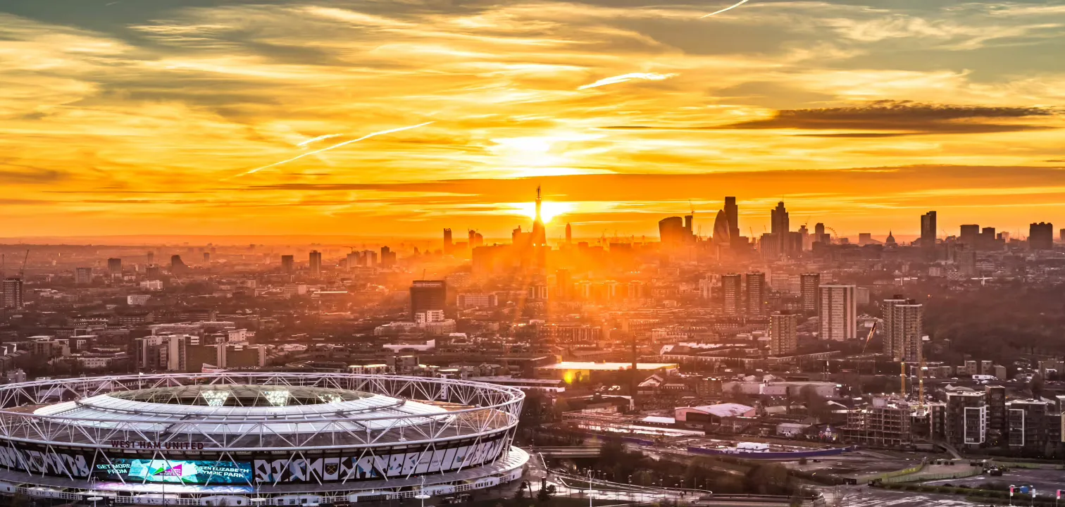 Interior of London Stadium