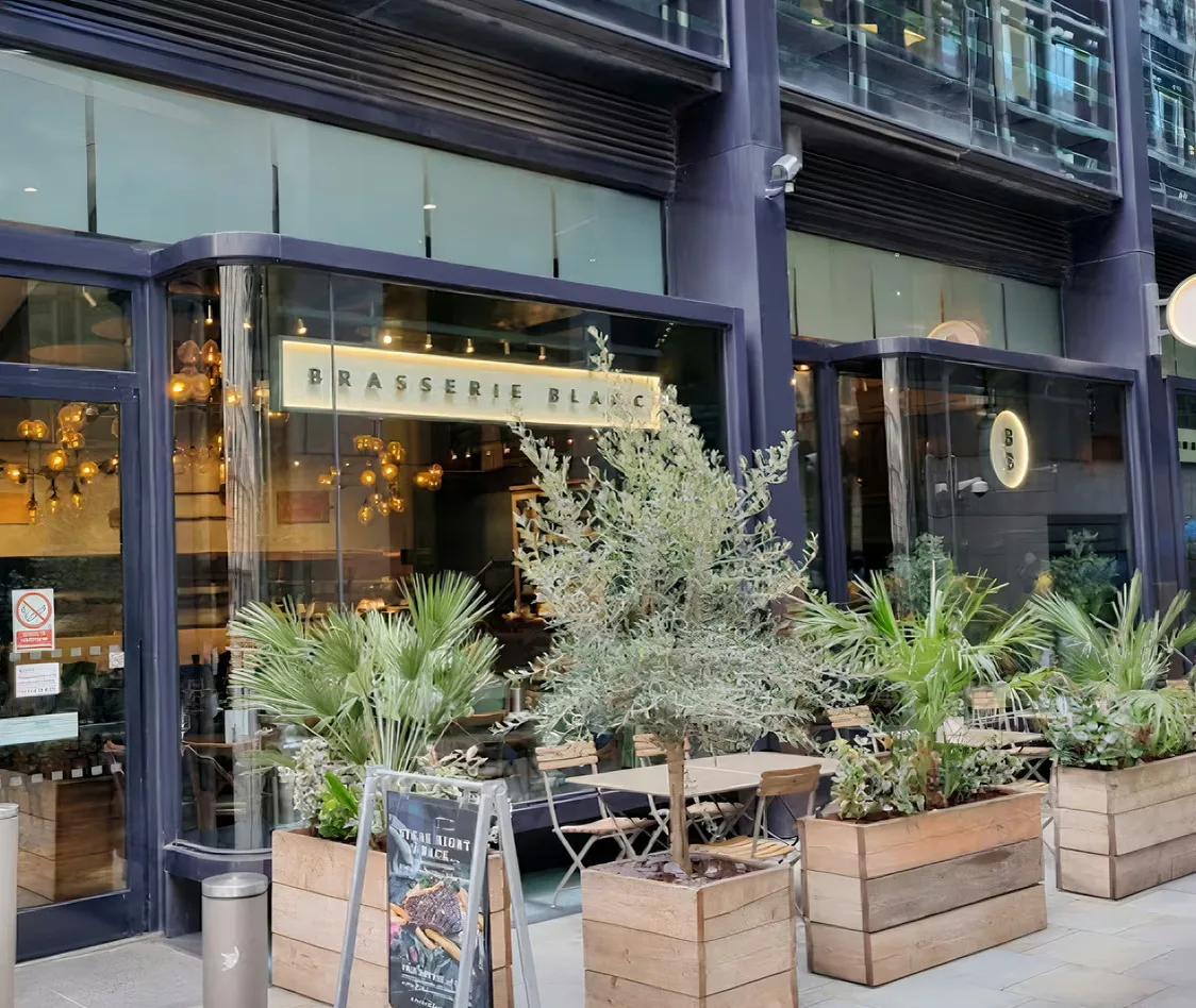 Interior of Brasserie Blanc Threadneedle Street