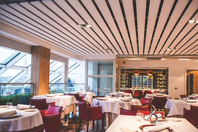 Interior of Bella Cosa Restaurant