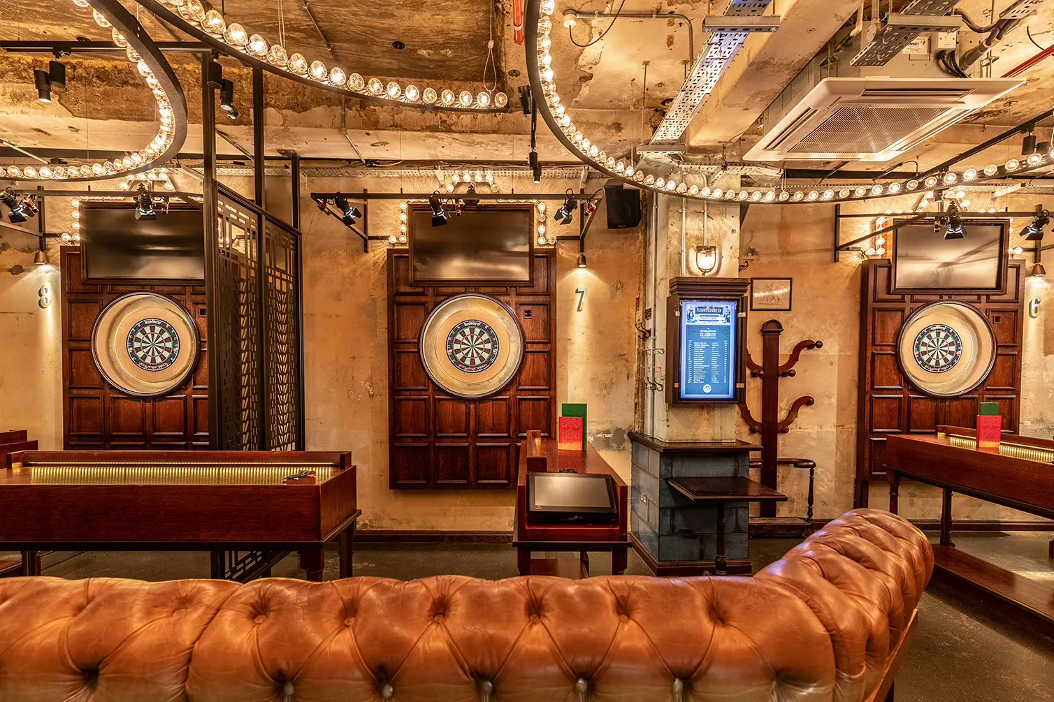Interior of Flight Club Shoreditch