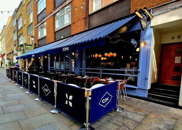 Interior of Côte Brasserie St Christopher's Place