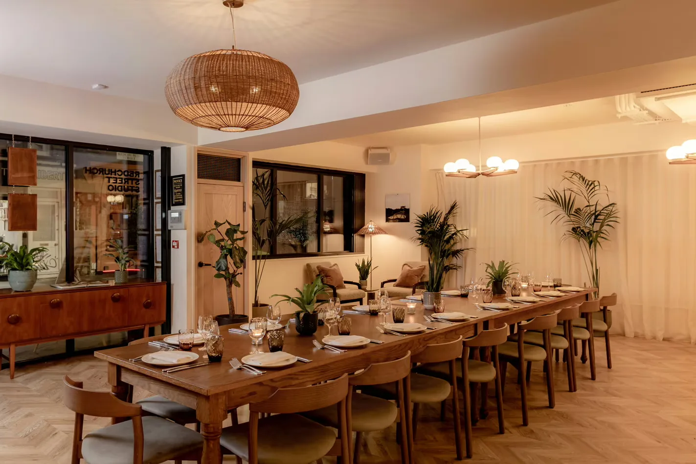 Interior of Cecconi's Shoreditch