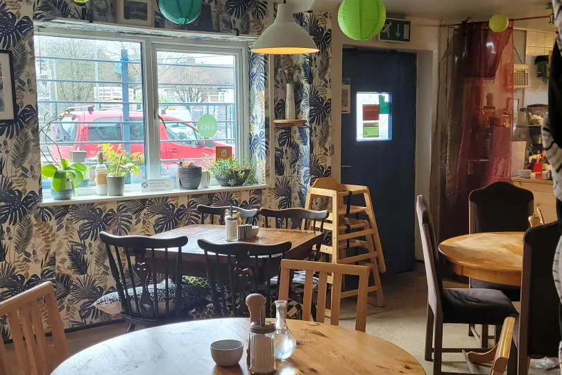 Interior of Old Station Yard Cafe