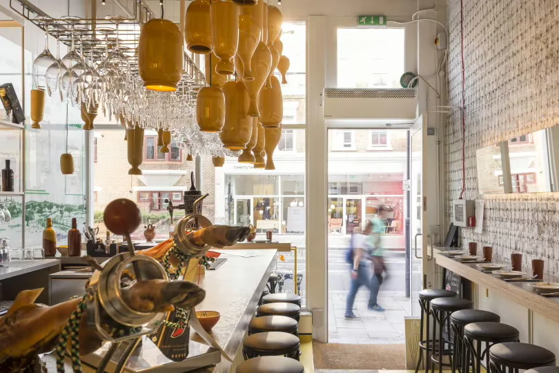 Interior of Llerena Tapas Bar