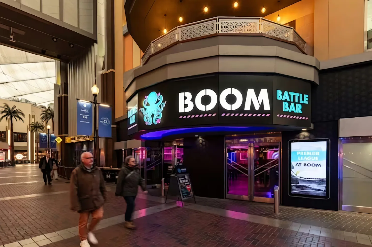 Interior of Boom Battle Bar The O2