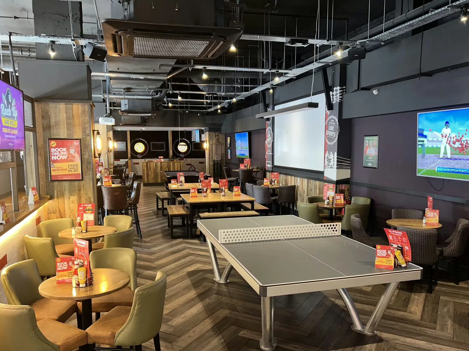 Interior of Riley's Sports Bar - Victoria