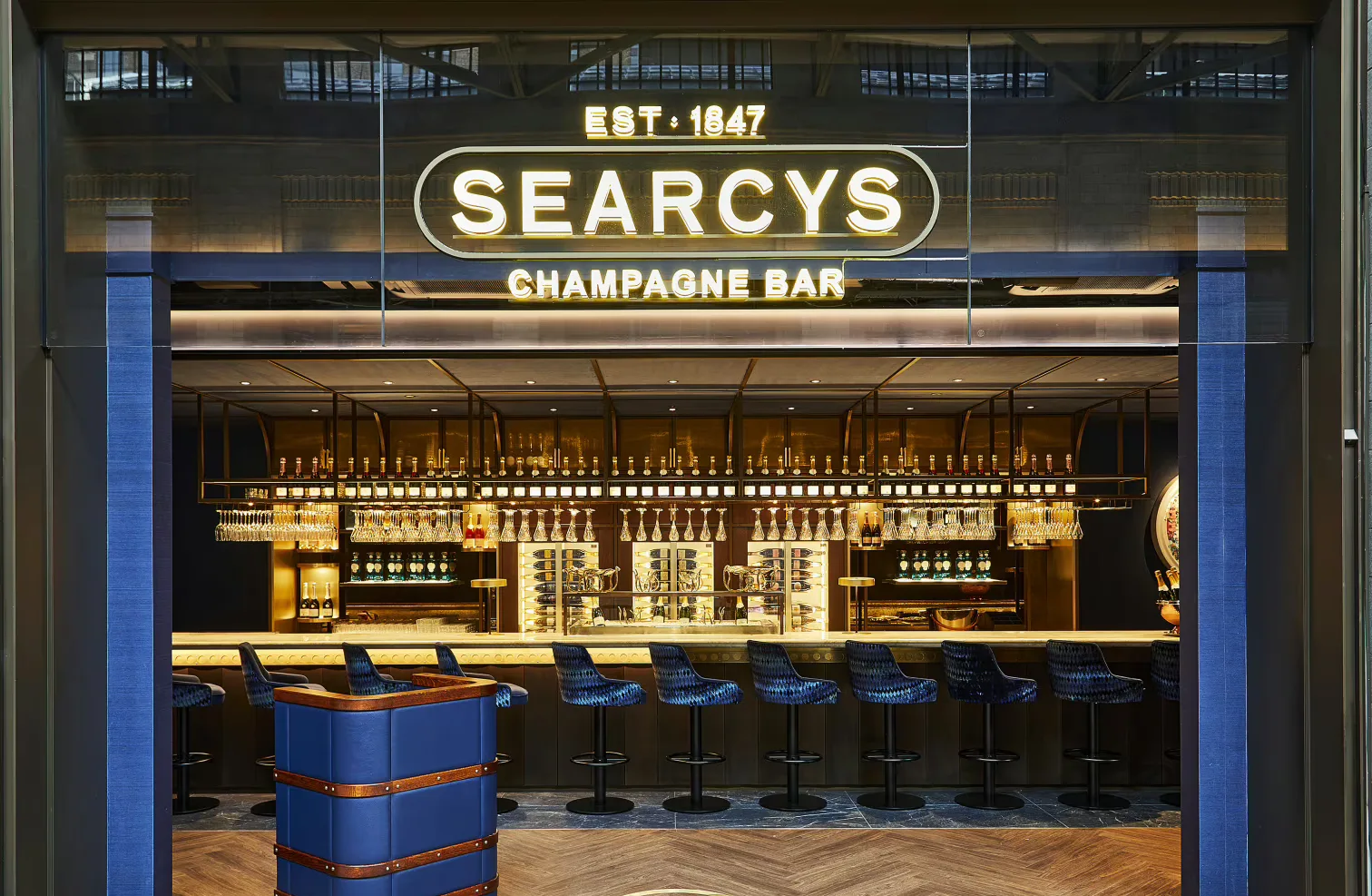 Interior of Searcys Champagne Bar at Battersea